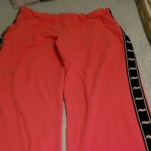 Pink, mellon to orange pants,cropped